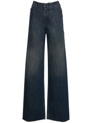 Voľné bavlnené džínsy Mm6 Maison Margiela modrá