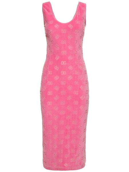 Midi šaty Dolce & Gabbana - Růžová