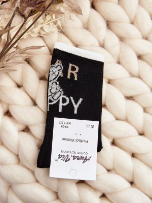 Bavlnené ponožky s nápisom Kesi čierna