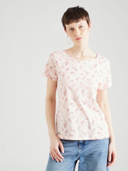 Majica s cvetličnim vzorcem Ragwear roza