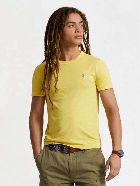 Поло тениска slim Polo Ralph Lauren жълто