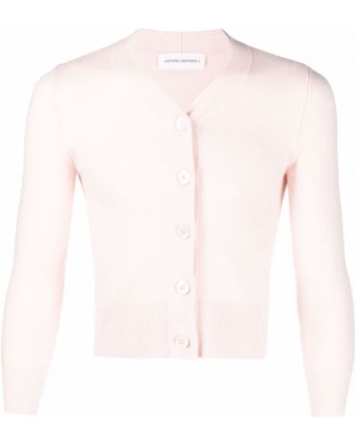 Cárdigan con botones de cachemir Extreme Cashmere rosa