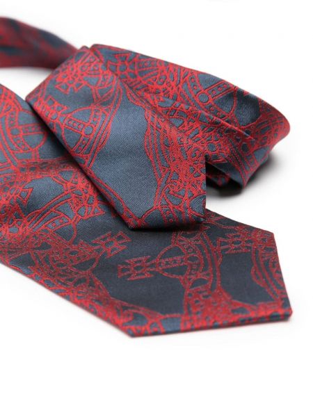 Žakárová hedvábná kravata Vivienne Westwood