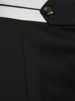 Voľné viskózové nohavice The Garment čierna