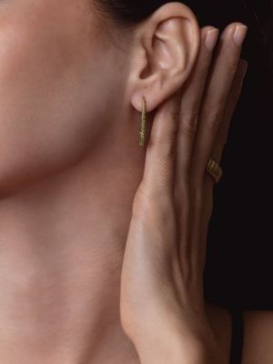 Boucles d'oreilles à boucle Anita Ko jaune