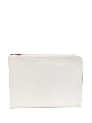 Чанта за лаптоп с цип Hermès бяло