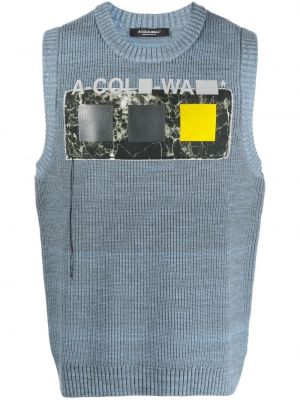 Ärmelloser pullover A-cold-wall* blau