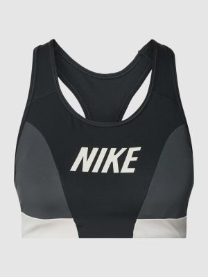Biustonosz z nadrukiem Nike Training czarny
