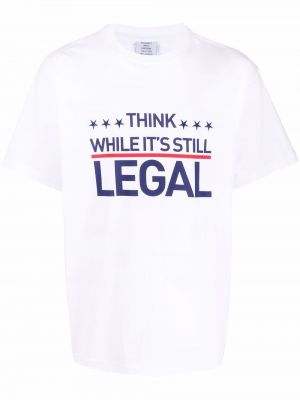 Camiseta con estampado Vetements blanco
