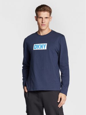 T-shirt a maniche lunghe Dkny blu