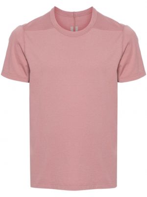 Bavlněné tričko Rick Owens růžové