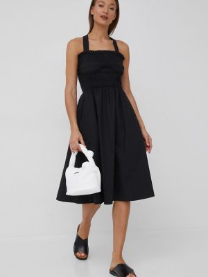 Бавовняне плаття міді Woolrich, чорне