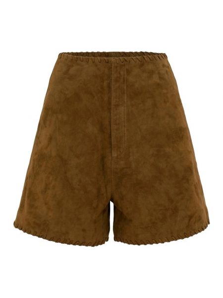 Wildleder shorts Mvp Wardrobe braun