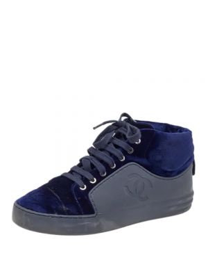 Sneakersy Chanel Vintage niebieskie