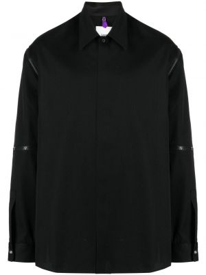 Oversize вълнена риза Oamc черно