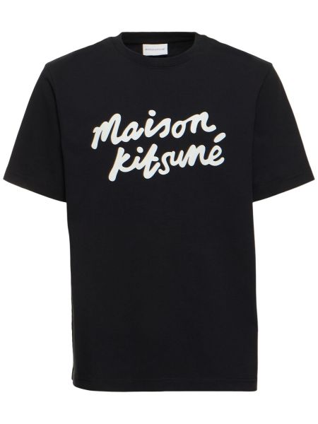 Póló Maison Kitsuné fekete