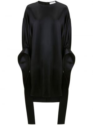 Σατέν κοκτέιλ φόρεμα Jw Anderson μαύρο