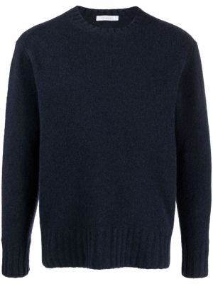 Sweter z okrągłym dekoltem Cruciani niebieski