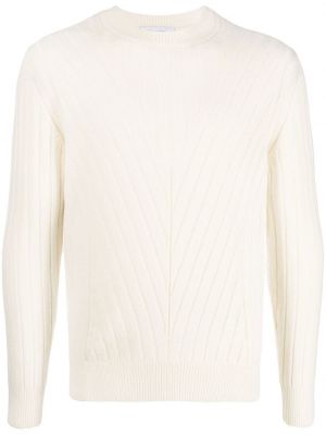 Асиметричен пуловер Cruciani бяло