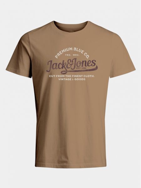 Marškinėliai Jack&jones ruda