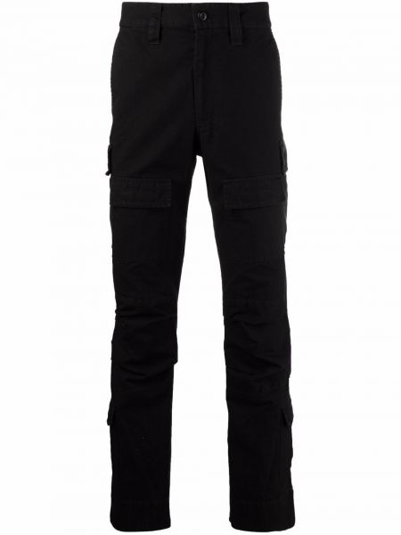 Pantalon cargo slim avec poches Balenciaga noir
