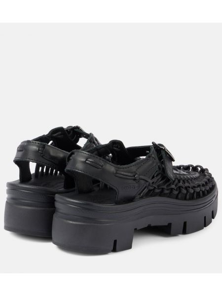 Полуотворени обувки на платформе Noir Kei Ninomiya черно