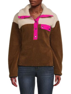 Пуловер tia с цветными блоками Rebecca Minkoff Brown multi