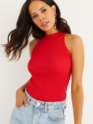 Bluză fără mâneci Cool & Sexy roșu