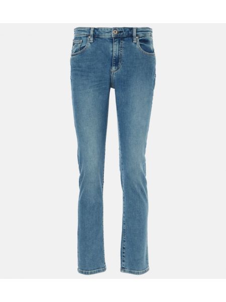 Korkea vyötärö slim fit-farkut Ag Jeans sininen