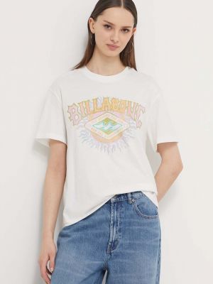 Bavlněné tričko Billabong bílé