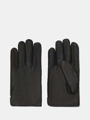 Кожаные перчатки Alessandro Manzoni Yachting черные