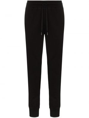 Bavlněné sportovní kalhoty Dolce & Gabbana černé