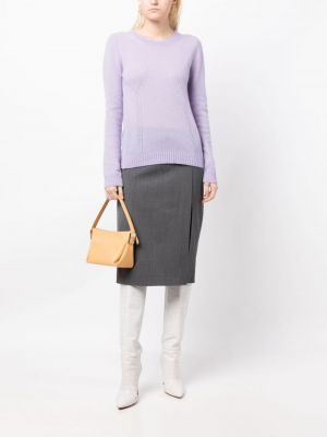 Sweter z kaszmiru N°21 fioletowy