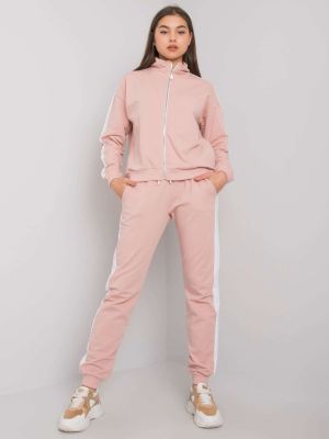 Pruhované sportovní kalhoty Fashionhunters růžové