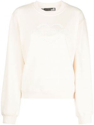 Trykt bomull sweatshirt Love Moschino