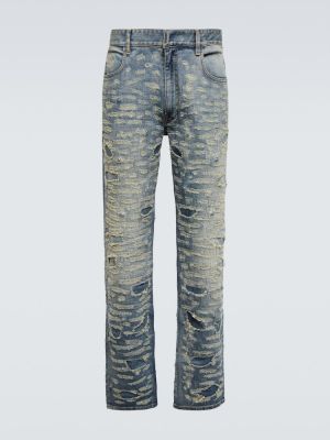 Jeans skinny distressed slim fit Givenchy blu