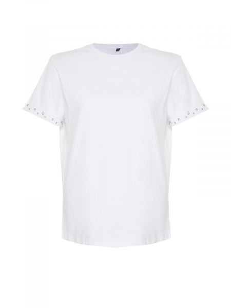 Pletené tričko Trendyol bílé