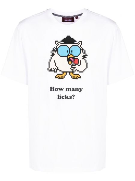 T-shirt en coton Mostly Heard Rarely Seen 8-bit blanc