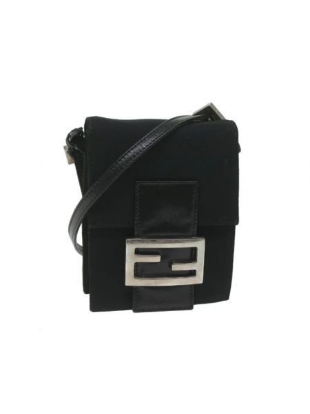Nylonowa torba na ramię Fendi Vintage czarna