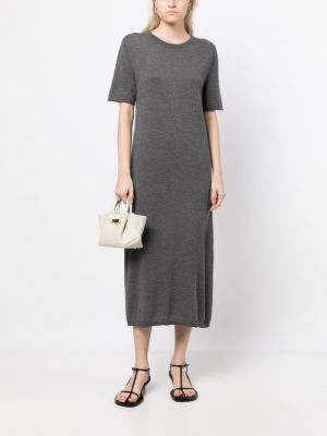 Midi šaty Lisa Yang šedé
