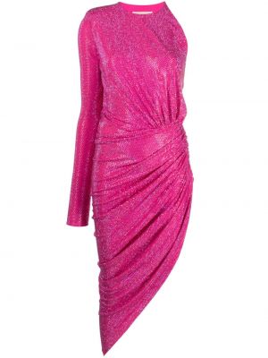 Asymetrické večerní šaty Alexandre Vauthier růžové