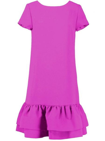 Mini šaty s volány Catherine Regehr růžové