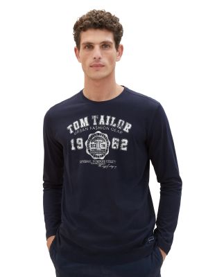 Tričko s dlhými rukávmi Tom Tailor biela