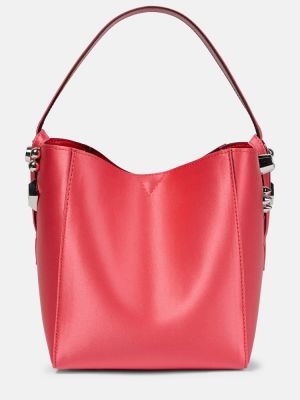 Сатенени шопинг чанта Christian Louboutin розово
