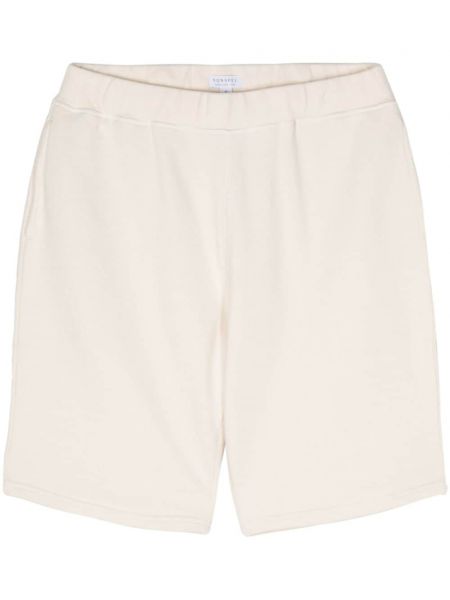 Shorts en coton Sunspel beige
