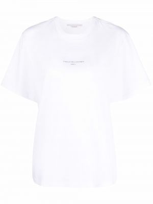 T-shirt mit print Stella Mccartney weiß