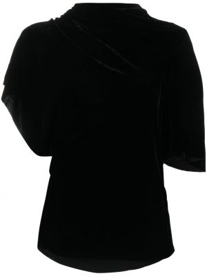Bluză asimetrică Rick Owens negru