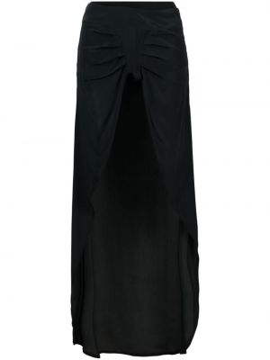 Drapovaný sukňa Almaz čierna