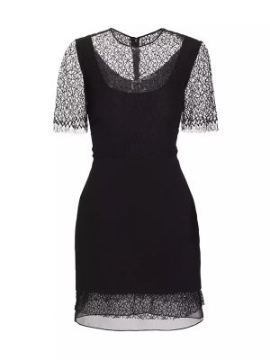 Платье мини с принтом с геометрическим узором Jason Wu Collection черное