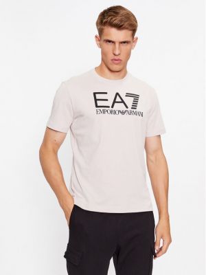 Marškinėliai Ea7 Emporio Armani sidabrinė